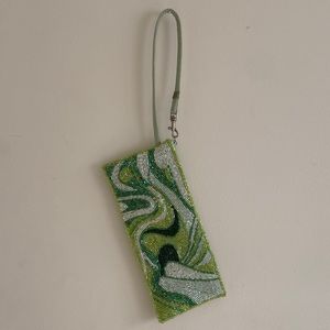 Y2K/ 90s style beaded wristlet